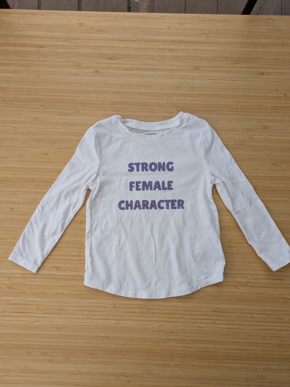 Old Navy 2T Shirt With Purple 'Strong Female Character' Print